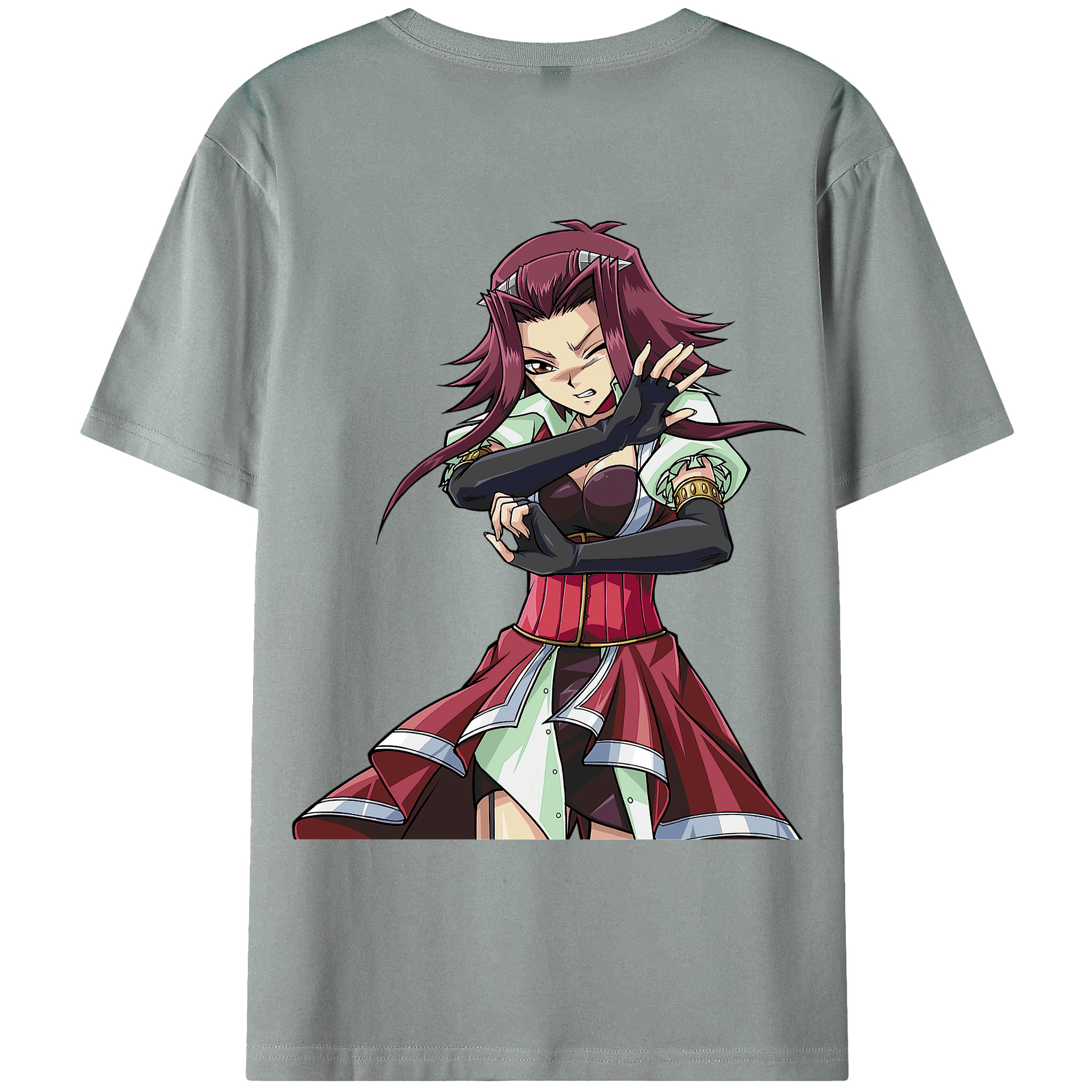 （画像用） 遊☆戯☆王 Yu-Gi-Oh! 綿100％ メンズ半袖Tシャツ（バックプリント） 通気性